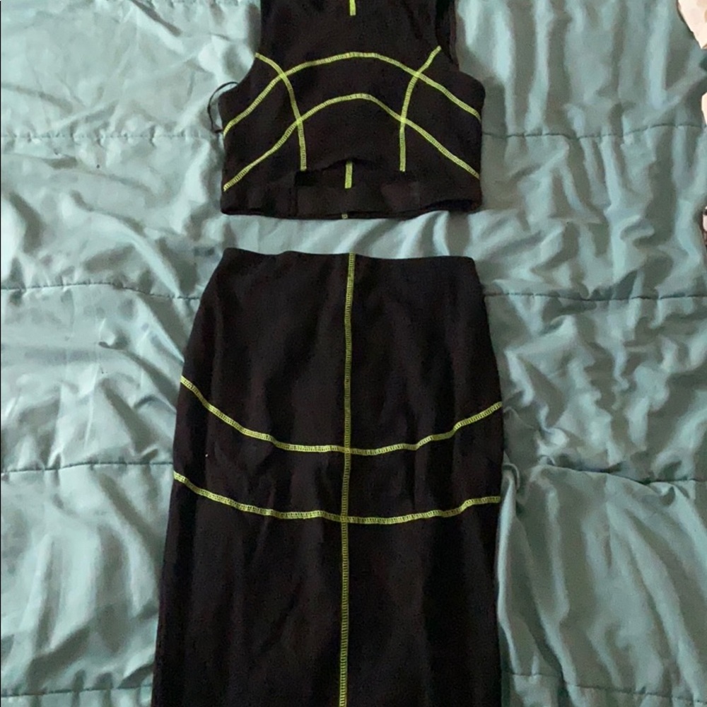Two piece set from fashion nova never worn before